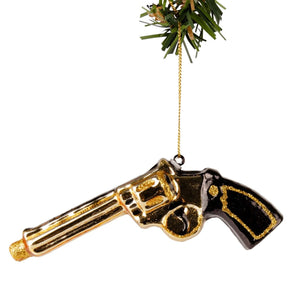 Boule de Noël Nordic Light - Boule pistolet - Pistolet - 12 cm - Or