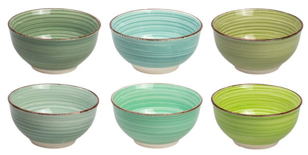 Petits bols Cookinglife - Bols a soupe - Delice Vert - ø 12 cm - 6 pièces