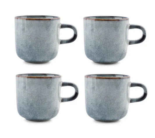 Ensemble de tasses à café ONA - Tasses à cappuccino - Duna - 220 ml - 4 pièces