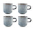 Ensemble de tasses à café ONA - Tasses à cappuccino - Duna - 220 ml - 4 pièces