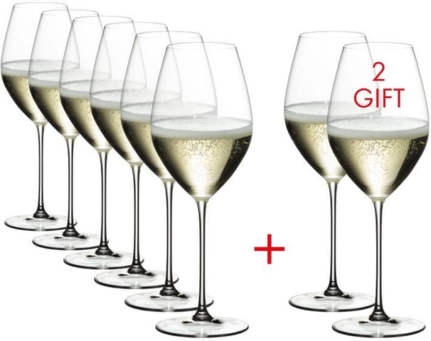 Set de verres à champagne Riedel - Verres à champagne - Veritas - 449ml - 8 pces