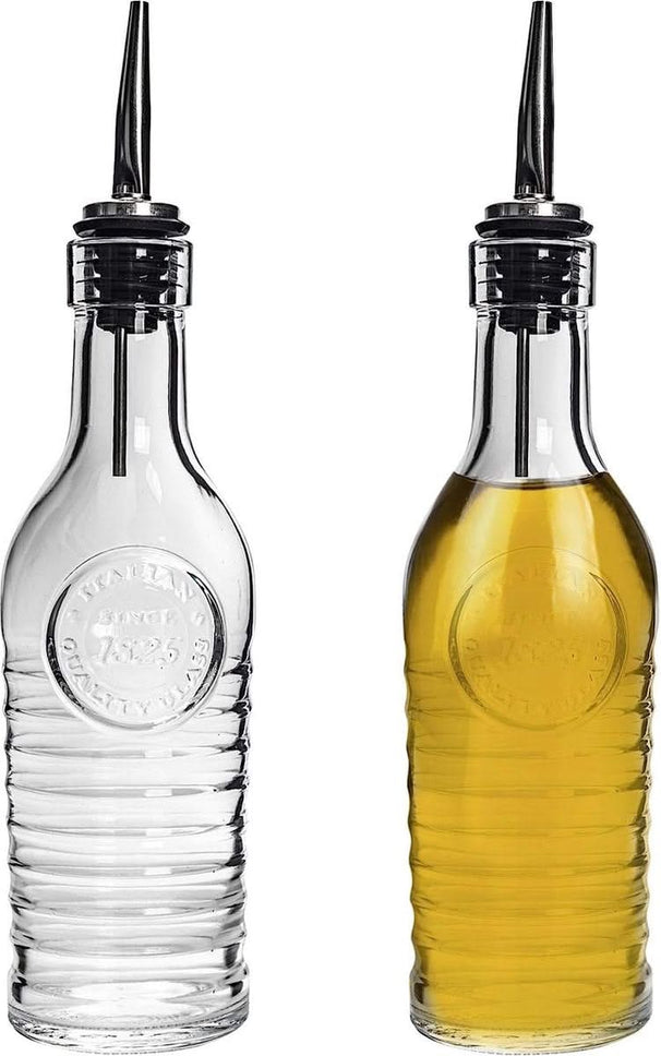 Ensemble de bouteilles d'huile Bormioli Rocco - Officina 1825 - 275ml - 2 pièces
