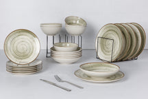 Ensemble d'assiettes profondes Cosy & Trendy - Sintra Ivy - Ø 21 cm - 4 pièces