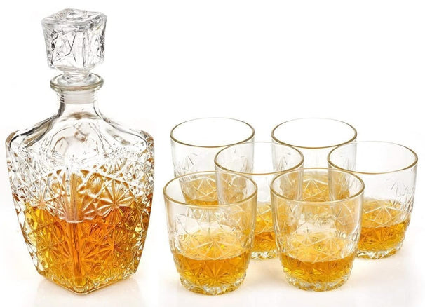 Ensemble de whisky Bormioli Rocco - Verres à whisky - Dedalo - 800 ml - 7 pièces