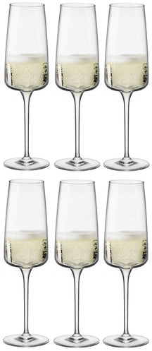 Set de verres Bormioli Rocco - Verres a champagne - Nexo - 24 cl - 6 pieces