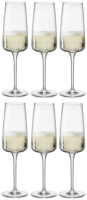 Set de verres Bormioli Rocco - Verres a champagne - Nexo - 24 cl - 6 pieces