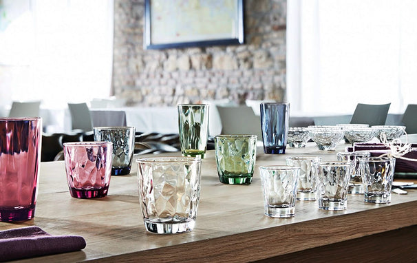 Ensemble de verres a eau Bormioli Rocco - Bleu - Diamond - 300 ml - 6 pièces