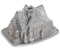 Moule à Bundt Nordic Ware Maison en Pain d'Épices Argent - Aluminium coulé - 26 x 20 cm