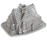 Moule à Bundt Nordic Ware Maison en Pain d'Épices Argent - Aluminium coulé - 26 x 20 cm