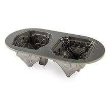 Moule à gâteau Nordic Ware Maison en pain d'épice Duet Argent - Aluminium coulé - 32 x 17 cm