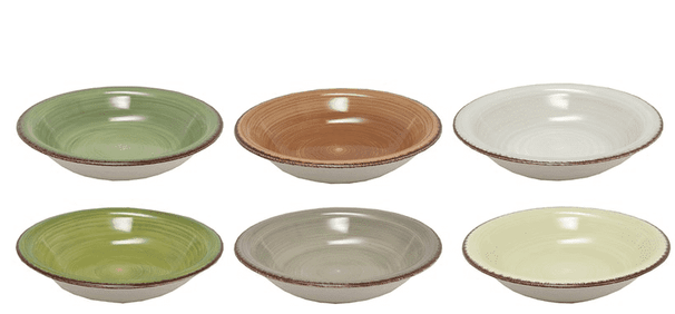 Set d'assiettes creuses Studio Tavola - Pâtes - Deep Forest - 21 cm - 6 pièces