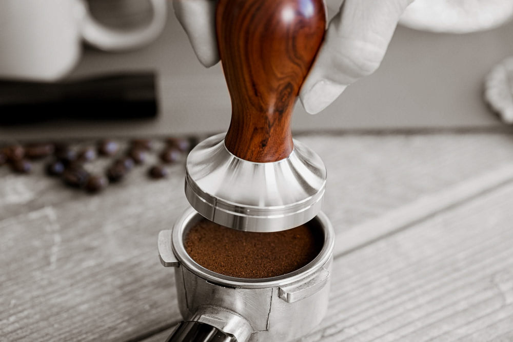 Tampon Barista Jay Hill - en bois de rose - Coffee Barista - ø 5 cm