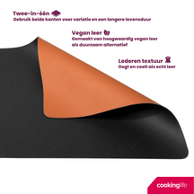 Ensemble de sets de table Cookinglife - en cuir vegan - 46 x 33 cm - 12 pièces