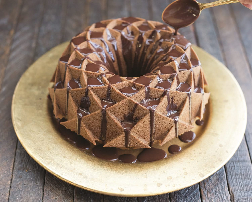 Moule à Bundt Nordic Ware Jubilee Bundt Or - Aluminium coulé - ø 25 cm