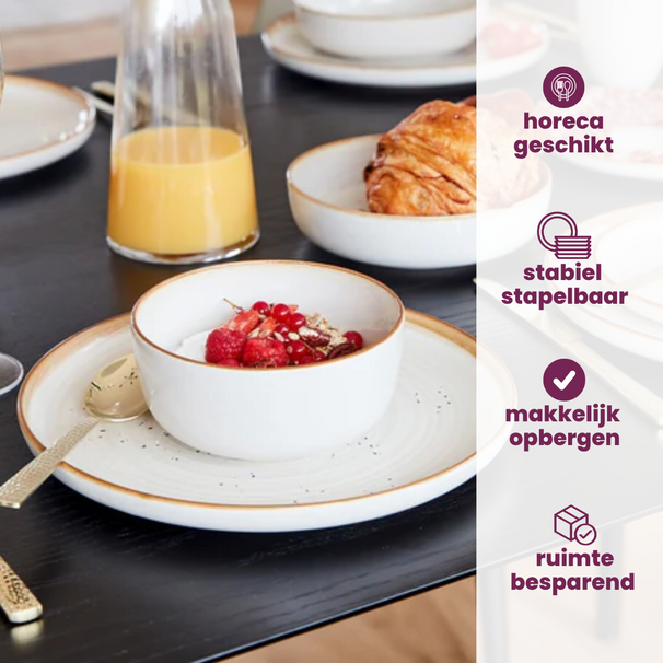 Set d'assiettes Cosy&Trendy - Assiettes à soupe - Baltic - ø18 cm - 6 pièces