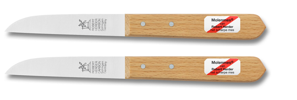 Set de couteaux Robert Herder - Couteaux d'office - en bois - 92 mm - 2 pièces