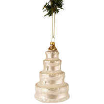 Boule de Noël Nordic Light - en verre - Gâteau de mariage - 12 cm