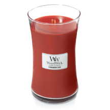 Bougie parfumée WoodWick - Bougie en verre - Cinnamon Chai - 18 cm / ø 10 cm