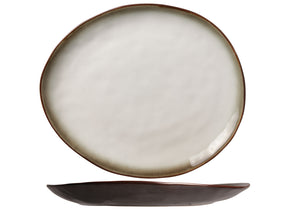 Ensemble d'assiettes de dîner Cosy&Trendy - Ovale - Plato - 27x23 cm - 4 pièces