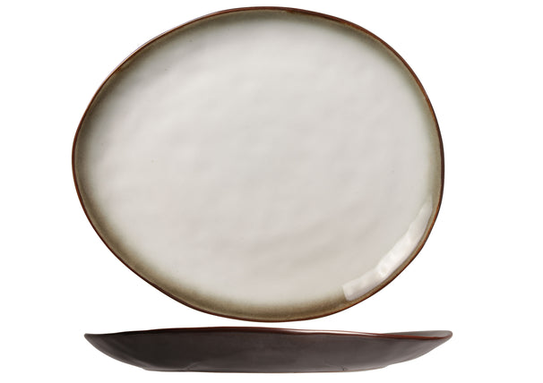 Ensemble d'assiettes de dîner Cosy&Trendy - Ovale - Plato - 27x23 cm - 4 pièces