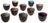 Set de tasses à espresso Cosy&Trendy - Espresso - Streetfood - 120 ml - 10 pièces