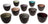 Set de tasses a cafe Cosy&Trendy - Tasse a cafe - Streetfood - 230ml - 10 pièces