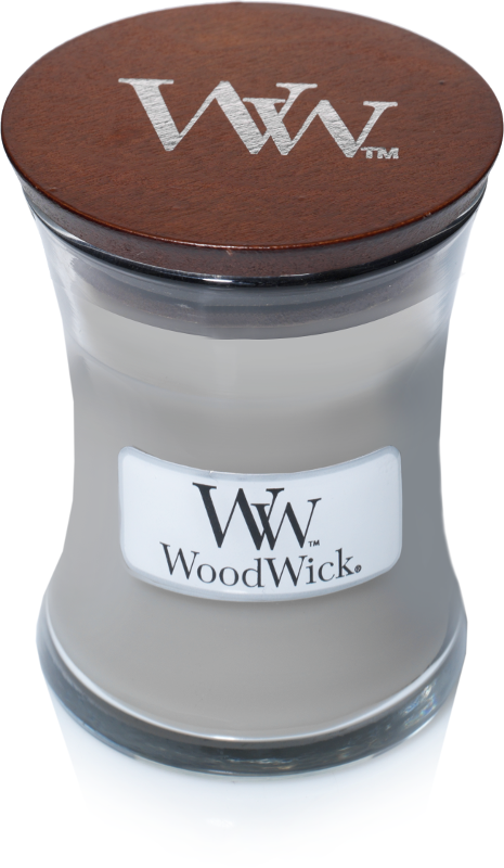 Bougie parfumée WoodWick - Mèche en bois - Fireside - 8 cm / ø 7 cm