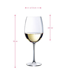 Set de verres à vin Chef & Sommelier - Verres à vin blanc - 25 cl - 6 pièces