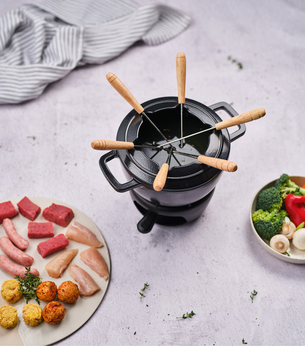 Ensemble de service a fondue Cosy & Trendy - En fonte - Fontestic - Ø 18 cm