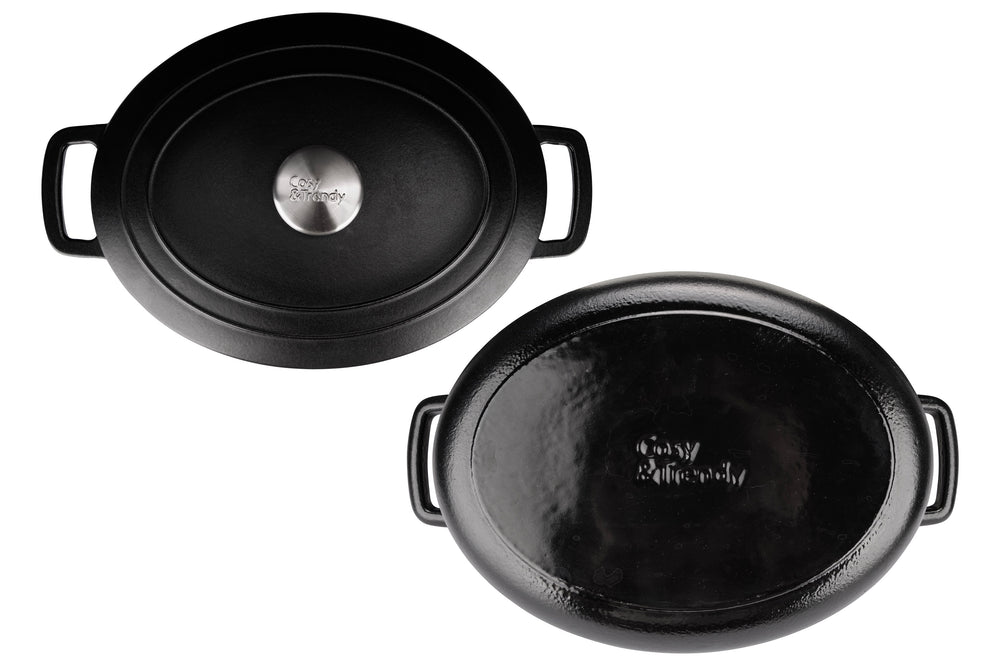 Cocotte en fonte Cosy & Trendy - Faitout ovale - Fontestic - 31 x 24 cm