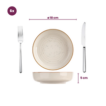 Set d'assiettes Cosy&Trendy - Assiettes à soupe - Baltic - ø18 cm - 6 pièces