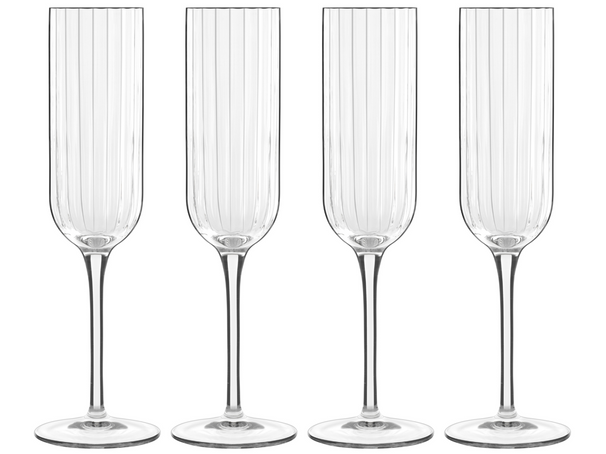 Set de verres a vin Bormioli - Verres a champagne - Bach - 21 cl - 4 pièces