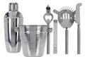 Ensemble d'outils de bar Cookinglife - Kit cocktail - en inox - 24 cm - 6 pièces