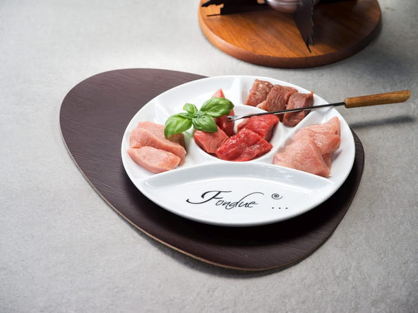 Set d'assiettes Cosy&Trendy - Assiette a fondue - Gourmet - ø 24,5 cm - 6 pièces
