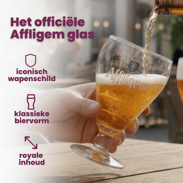 Ensemble de verres a bière Affligem - Verre a bière - 300 ml - 2 pièces