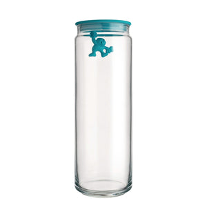 Bocal de conservation Alessi Gianni A Little Man Holding On Tight Bleu - 2 litres - Mattia Di Rosa - AMDR08 AZ