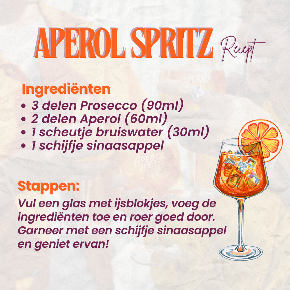 Aperol Verres Spritz 450ml - Set 6 - Design Moderne verre - Solide - Pour Spritz