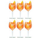 Aperol Verres Spritz 450ml - Set 6 - Design Moderne verre - Solide - Pour Spritz