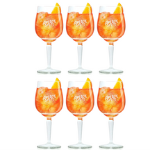 Aperol Verres Spritz 450ml - Set 6 - Design Moderne verre - Solide - Pour Spritz