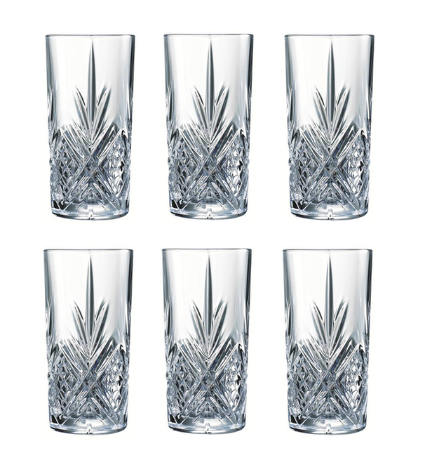 Ensemble de verres long drink Arcoroc - Gobelet - Broadway - 28 cl - 6 pièces