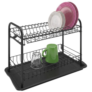 Égouttoir à vaisselle en métal noir Artex Black Globe
