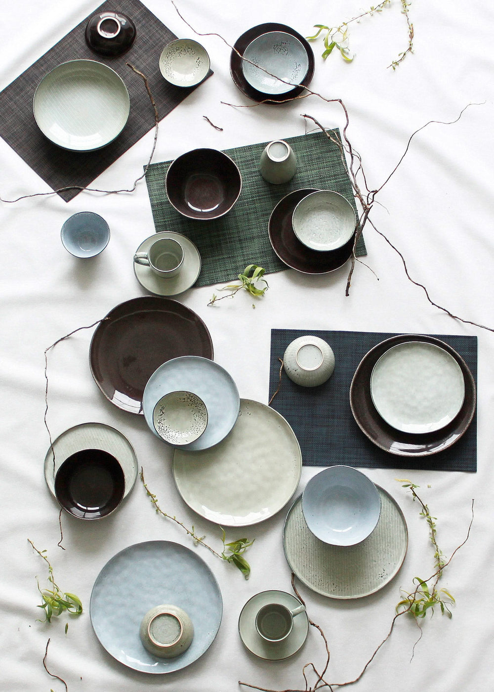 Set d'assiettes a diner Salt & Pepper - Coupe - Artisan - 28 cm - 4 pièces