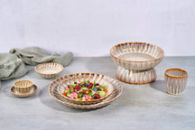 Set de assiettes à dessert Cosy & Trendy - Astera Pearl Beige - 4 pièces