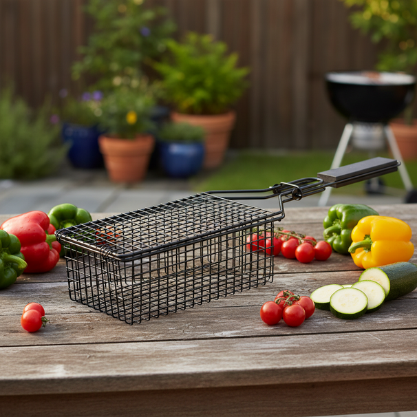 Panier à griller Cookinglife - Barbecue - Fire & Flavour - 24 x 14 x 9 cm