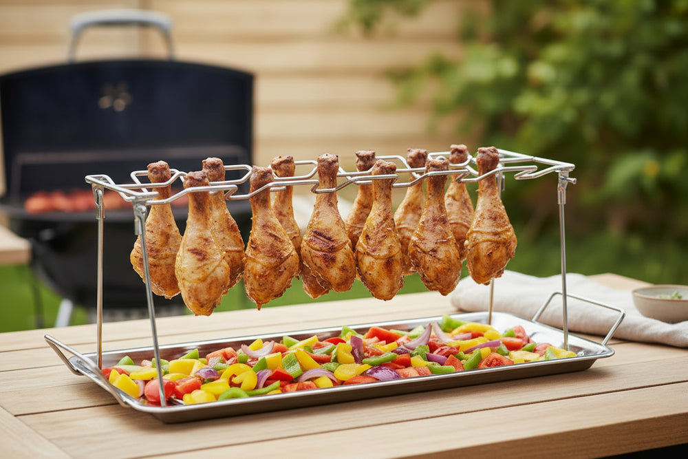 Support à ailes de poulet Cookinglife - Barbecue - Fire & Flavour - 12 ailes