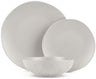 Ensemble de vaisselle BerlingerHaus mat crème rond - 18 pièces / 6 personnes - 6 assiettes à dîner, 6 assiettes à petit-déjeuner et 6 assiettes creuses