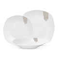 Ensemble de vaisselle BerlingerHaus blanc crème - 18 pièces / 6 personnes - 6 assiettes à dîner, 6 assiettes à petit déjeuner et 6 assiettes creuses