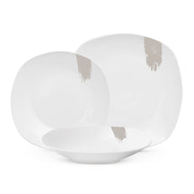 Ensemble de vaisselle BerlingerHaus blanc crème - 18 pièces / 6 personnes - 6 assiettes à dîner, 6 assiettes à petit déjeuner et 6 assiettes creuses