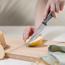 Bloc de couteaux BerlingerHaus Mat Anthracite Rond 6 pièces - Couteau de chef, Couteau à pain, Couteau Santoku, Couteau d'office & Éplucheur
