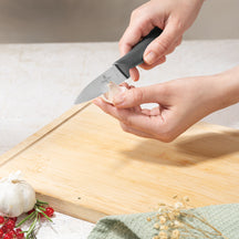 Bloc de couteaux BerlingerHaus Mat Anthracite Rond 6 pièces - Couteau de chef, Couteau à pain, Couteau Santoku, Couteau d'office & Éplucheur